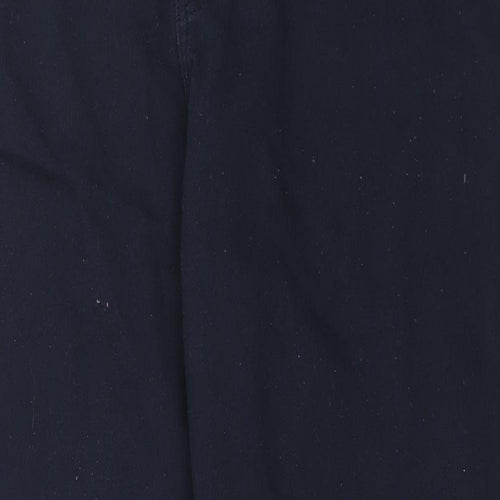 Raphael Valencino Womens Blue  Cotton Trousers  Size 40 in L33 in Regular