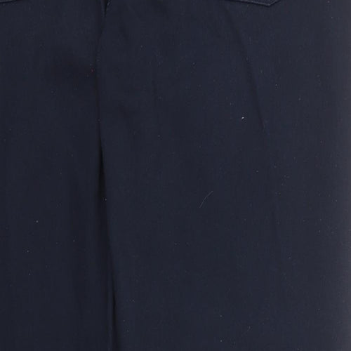 Raphael Valencino Womens Blue  Cotton Trousers  Size 40 in L33 in Regular