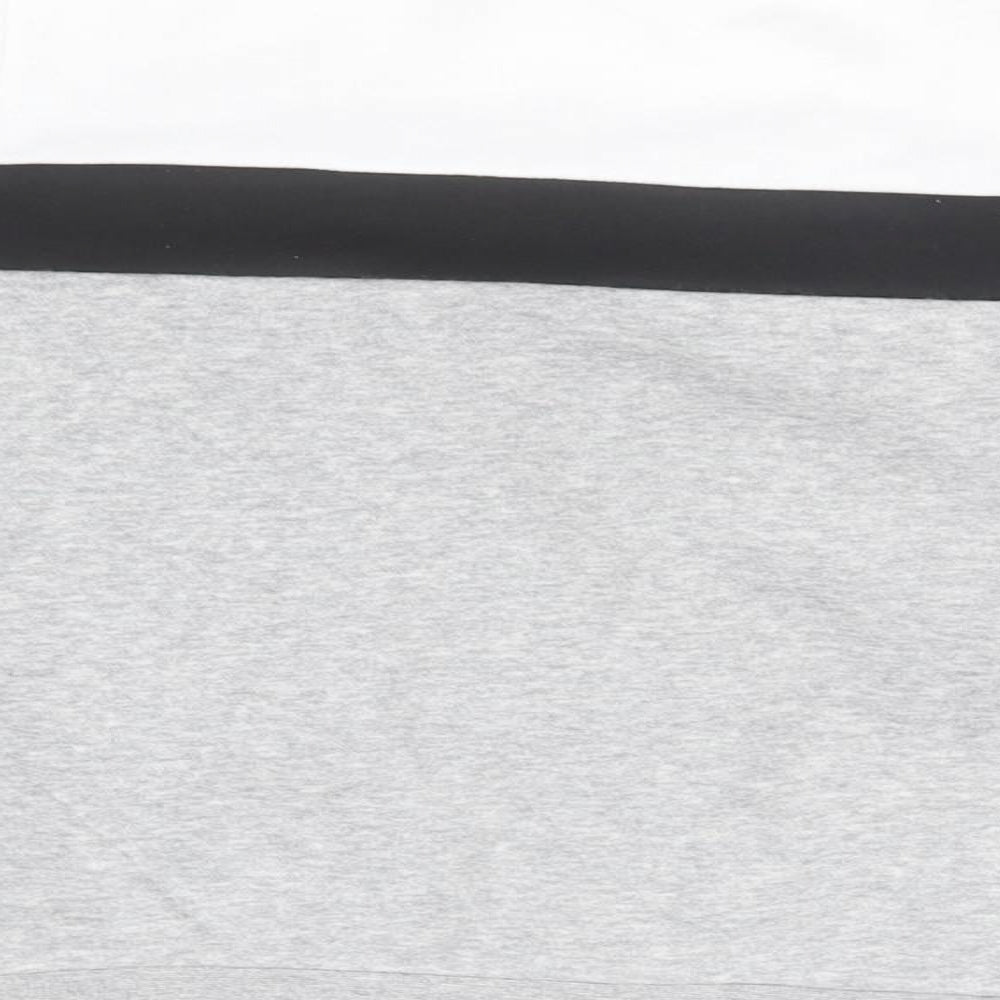 adidas Boys Grey Round Neck  Cotton Pullover Jumper Size 7-8 Years