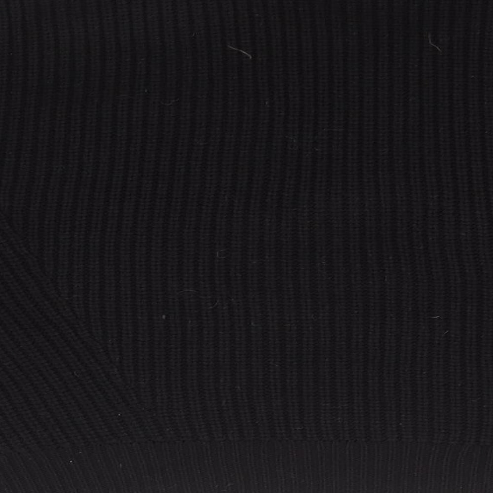New Look Womens Black Round Neck  Acrylic Pullover Jumper Size L