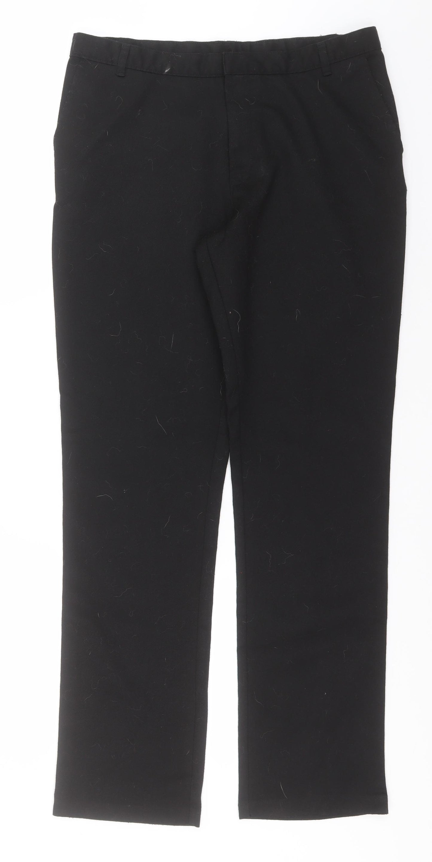 George Boys Black  Polyester Dress Pants Trousers Size 14-15 Years  Regular  - School