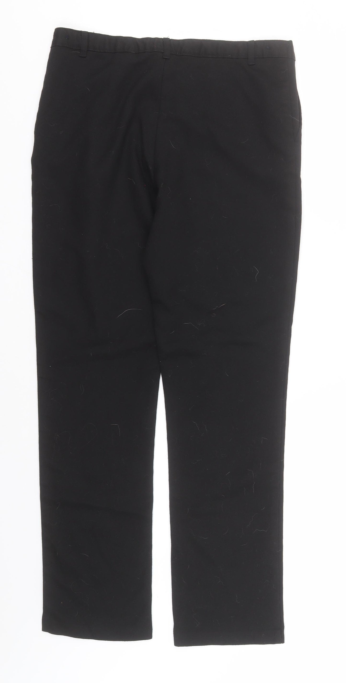 George Boys Black  Polyester Dress Pants Trousers Size 14-15 Years  Regular  - School