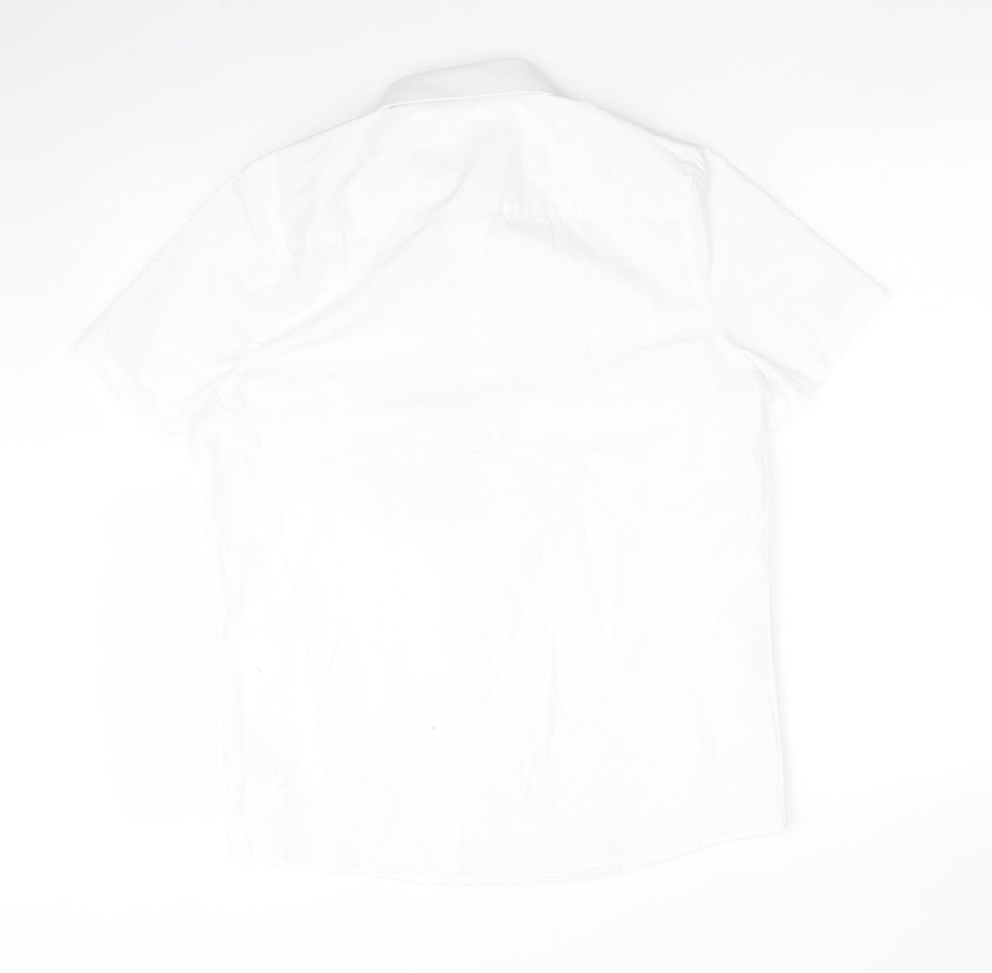 F&F Boys White  Polyester Basic Button-Up Size 13-14 Years Collared