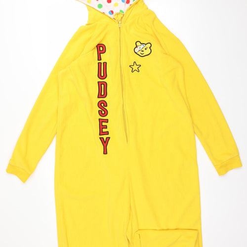 CHILDREN IN NEED Mens Yellow Solid Polyester  One Piece Size M   - PUDSEY