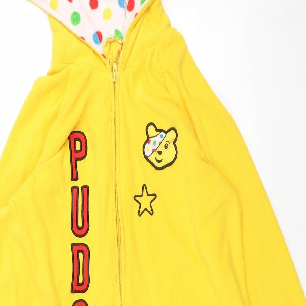 CHILDREN IN NEED Mens Yellow Solid Polyester  One Piece Size M   - PUDSEY