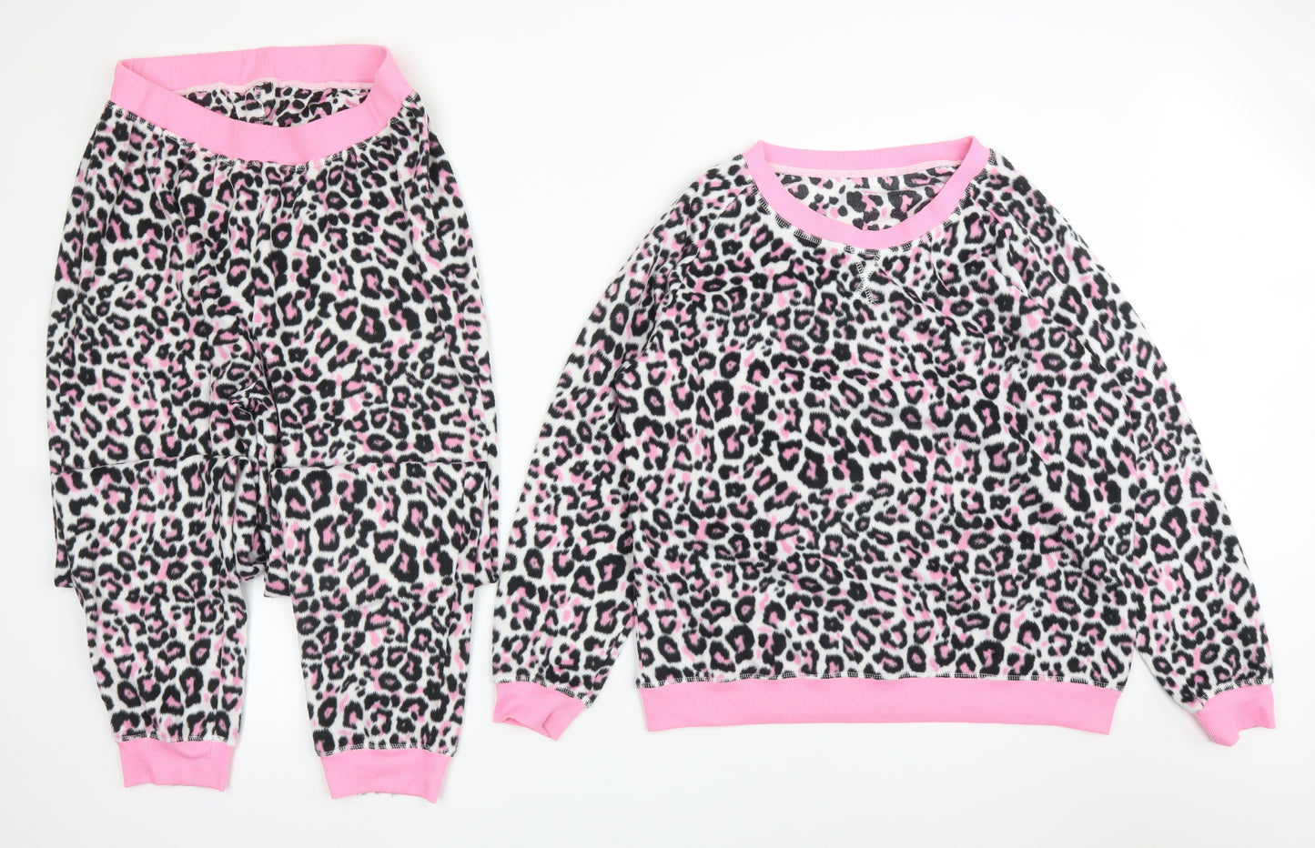 Preworn Womens Multicoloured Animal Print Polyester  Pyjama Set Size 18