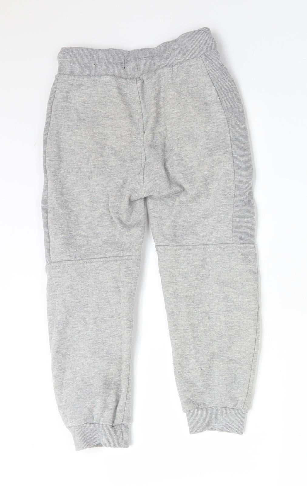 Matalan Boys Grey  Cotton Jogger Trousers Size 5 Years  Regular