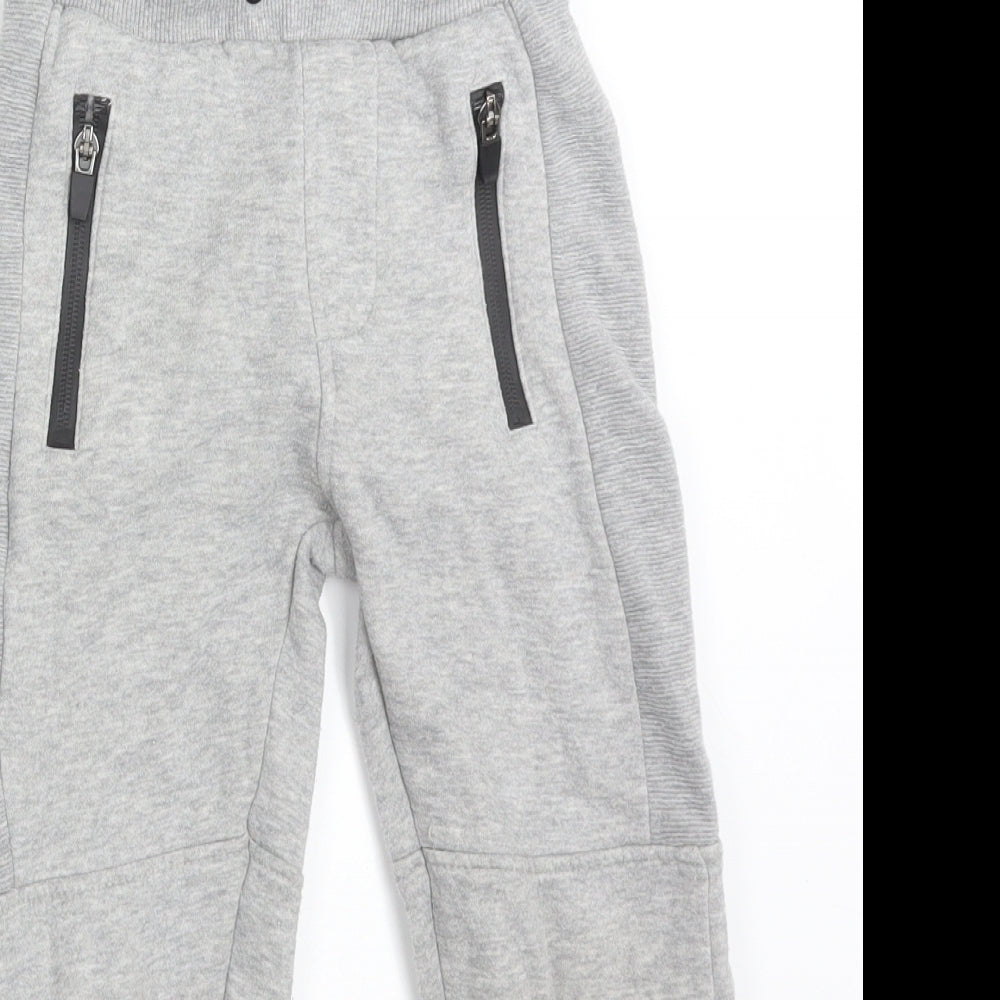 Matalan Boys Grey  Cotton Jogger Trousers Size 5 Years  Regular