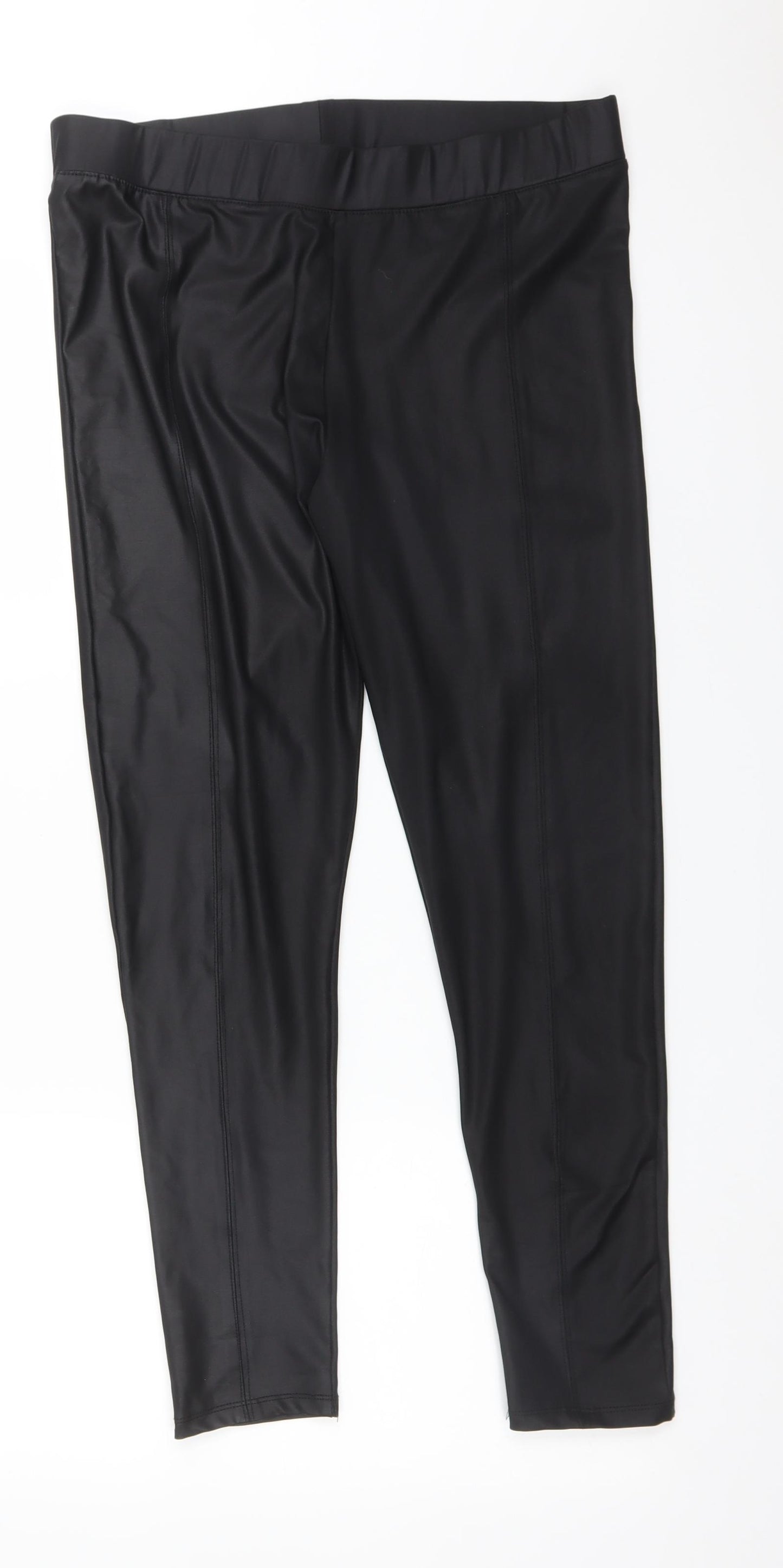 Primark Womens Black  Polyester  Leggings Size M L26 in