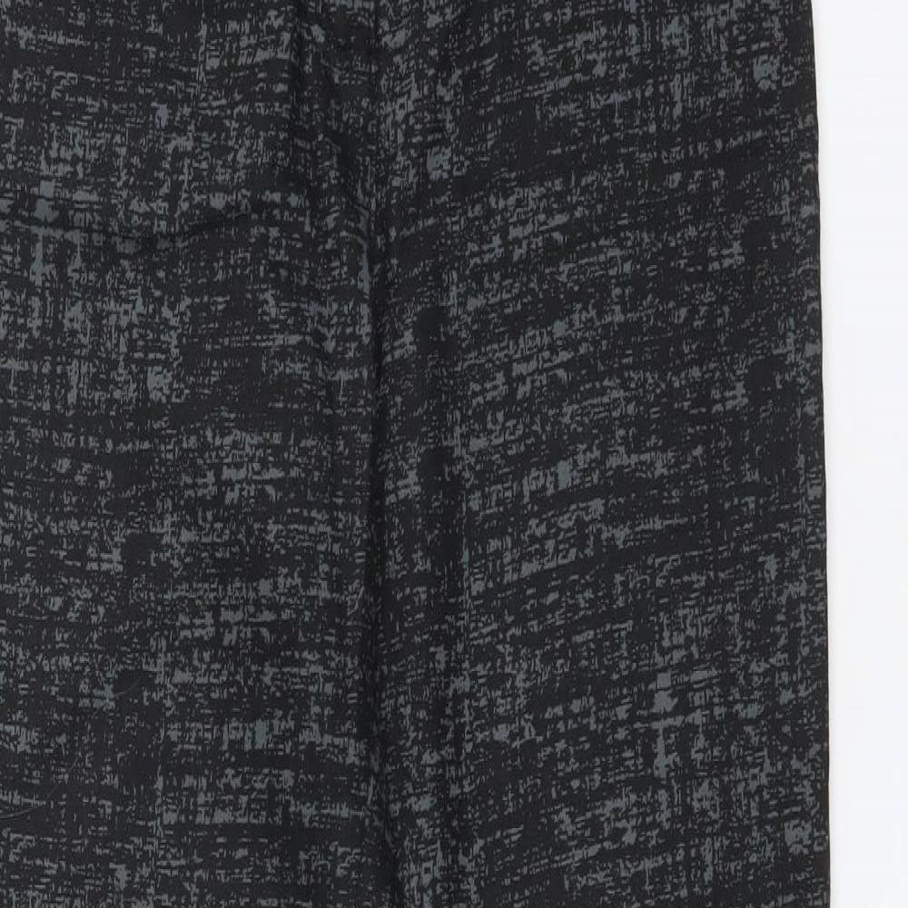 BRANDTEX Womens Black Geometric Cotton Jegging Jeans Size 10 L32 in Regular