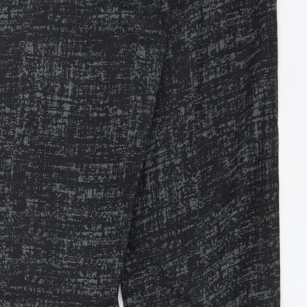 BRANDTEX Womens Black Geometric Cotton Jegging Jeans Size 10 L32 in Regular