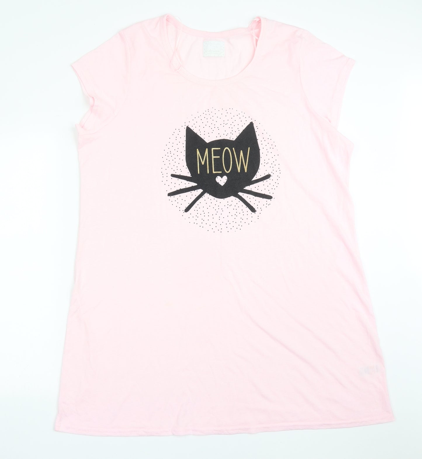 Matalan Womens Pink Solid Polyester  Dress Size XL   - MEOW CAT