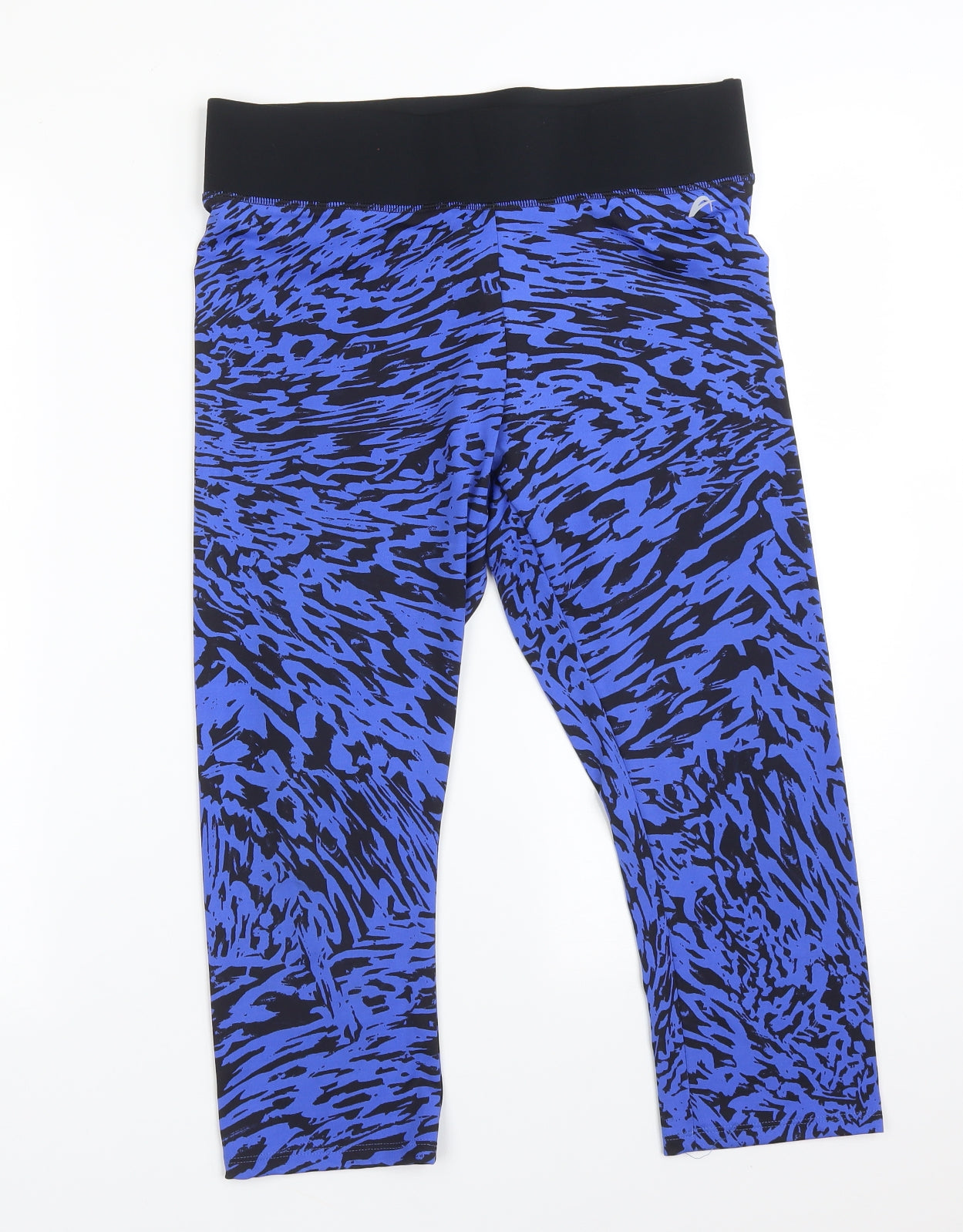 F&F Womens Blue Animal Print Polyester  Leggings Size 12