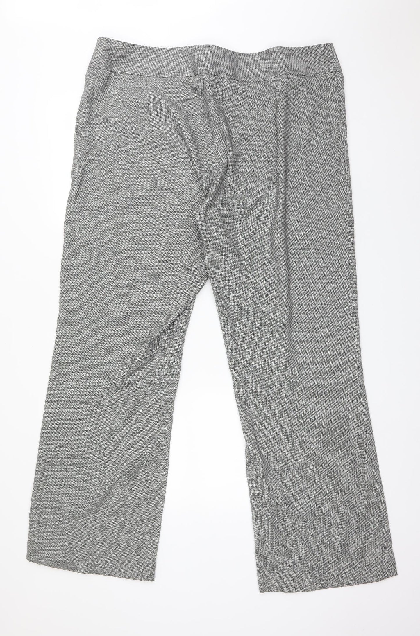 Papaya Womens Grey Argyle/Diamond Polyester Dress Pants Trousers Size 20 L33 in Regular