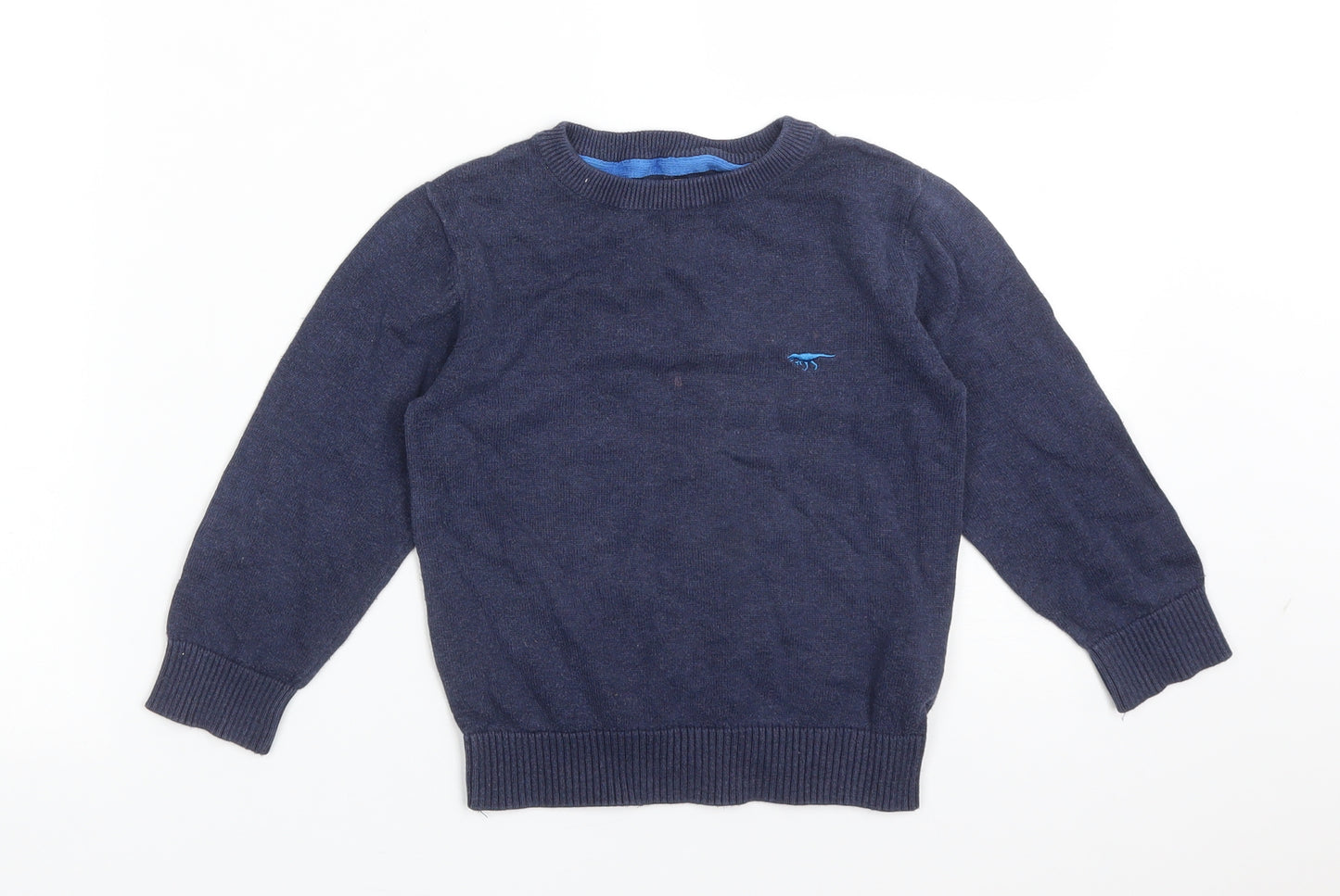 Blue Zoo Boys Blue  Cotton Pullover Sweatshirt Size 4-5 Years