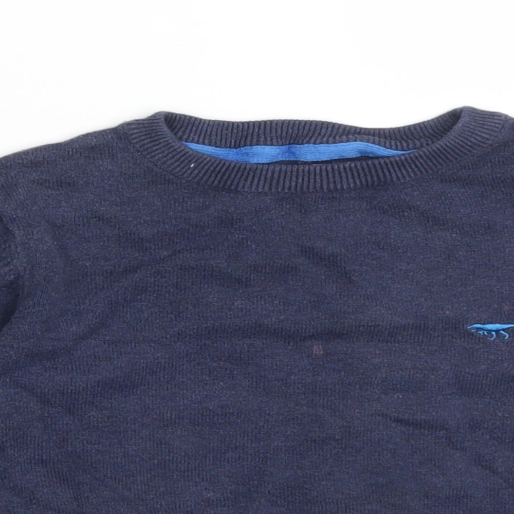 Blue Zoo Boys Blue  Cotton Pullover Sweatshirt Size 4-5 Years
