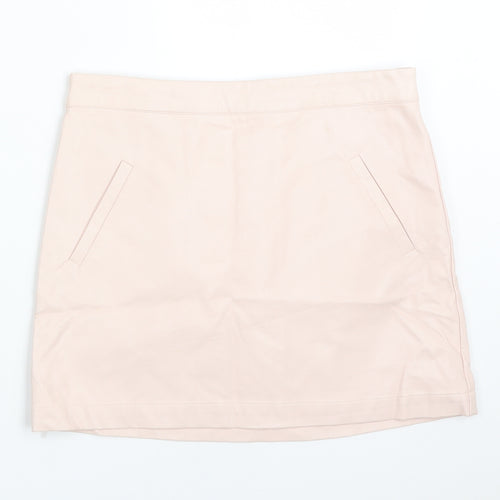 FOREVER 21 Girls Pink  Polyurethane Straight & Pencil Skirt Size 13-14 Years  Regular