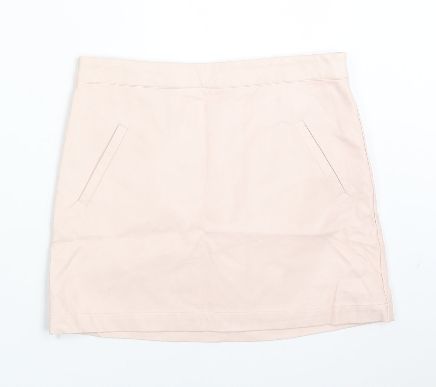 FOREVER 21 Girls Pink  Polyurethane Straight & Pencil Skirt Size 13-14 Years  Regular