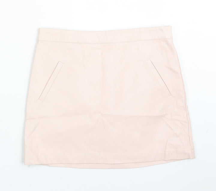 FOREVER 21 Girls Pink  Polyurethane Straight & Pencil Skirt Size 13-14 Years  Regular