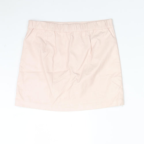FOREVER 21 Girls Pink  Polyurethane Straight & Pencil Skirt Size 13-14 Years  Regular