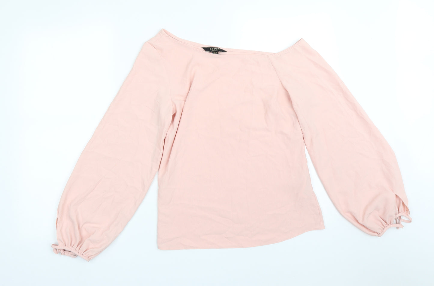 LIPSY LONDON Womens Pink  Polyester Basic Blouse Size 6