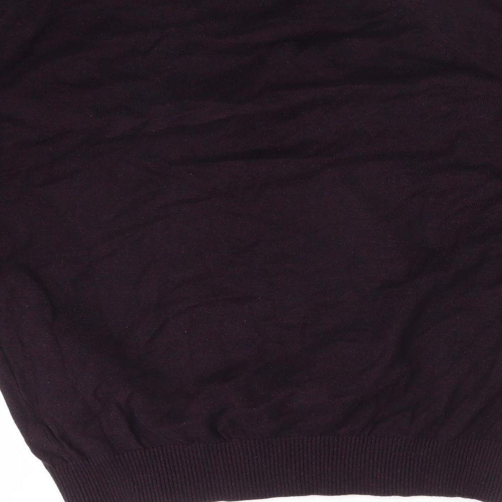 Primark Mens Purple Crew Neck  Cotton Pullover Jumper Size XL