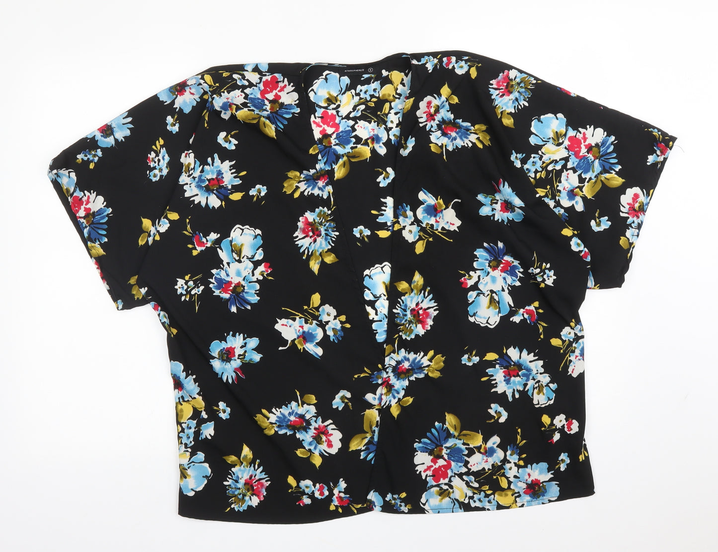 Atmosphere Womens Multicoloured  Floral Polyester Cape Jumper Size S