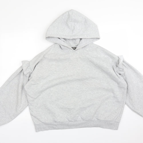 Primark Womens Grey  Cotton Pullover Hoodie Size M