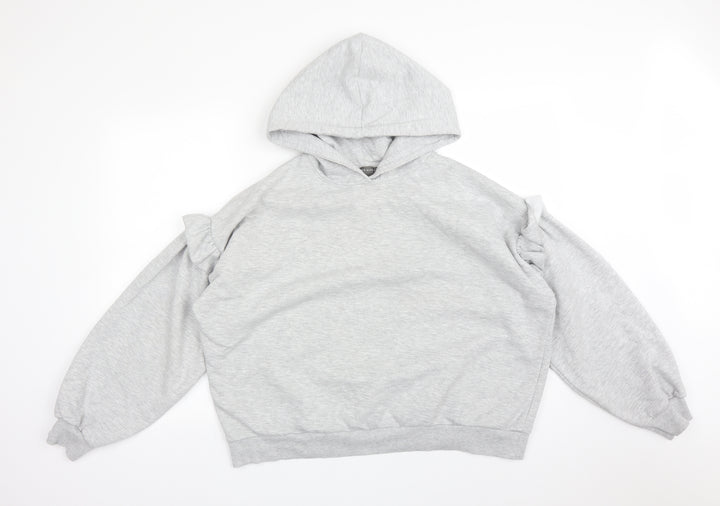 Primark Womens Grey Cotton Pullover Hoodie Size M