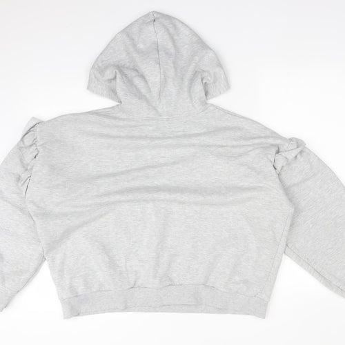 Primark Womens Grey  Cotton Pullover Hoodie Size M
