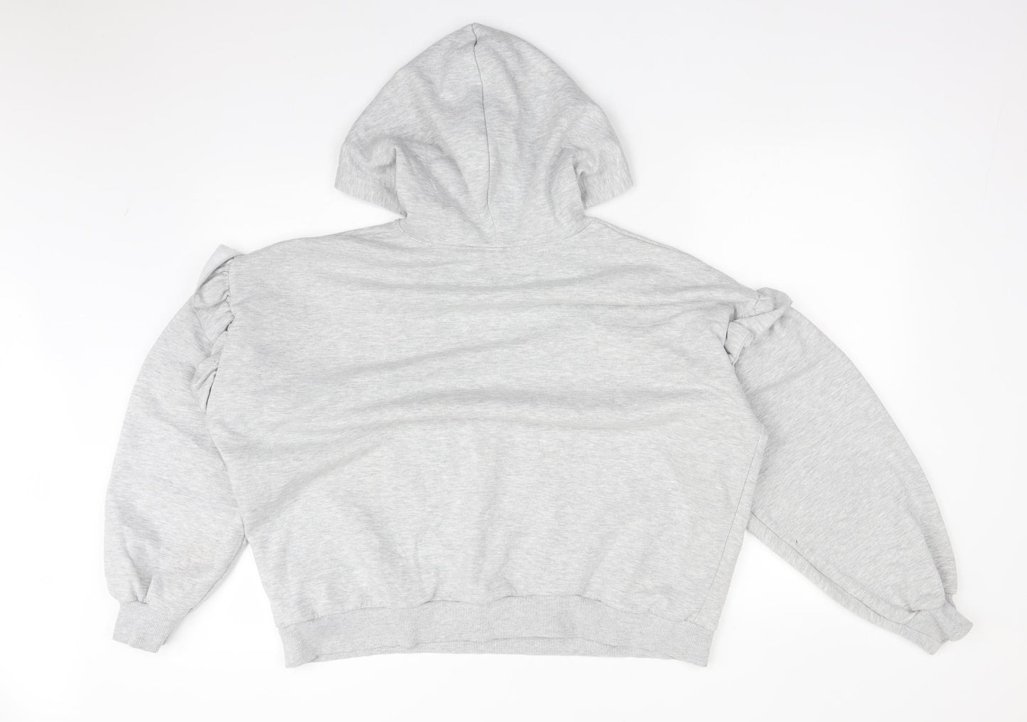 Primark Womens Grey  Cotton Pullover Hoodie Size M