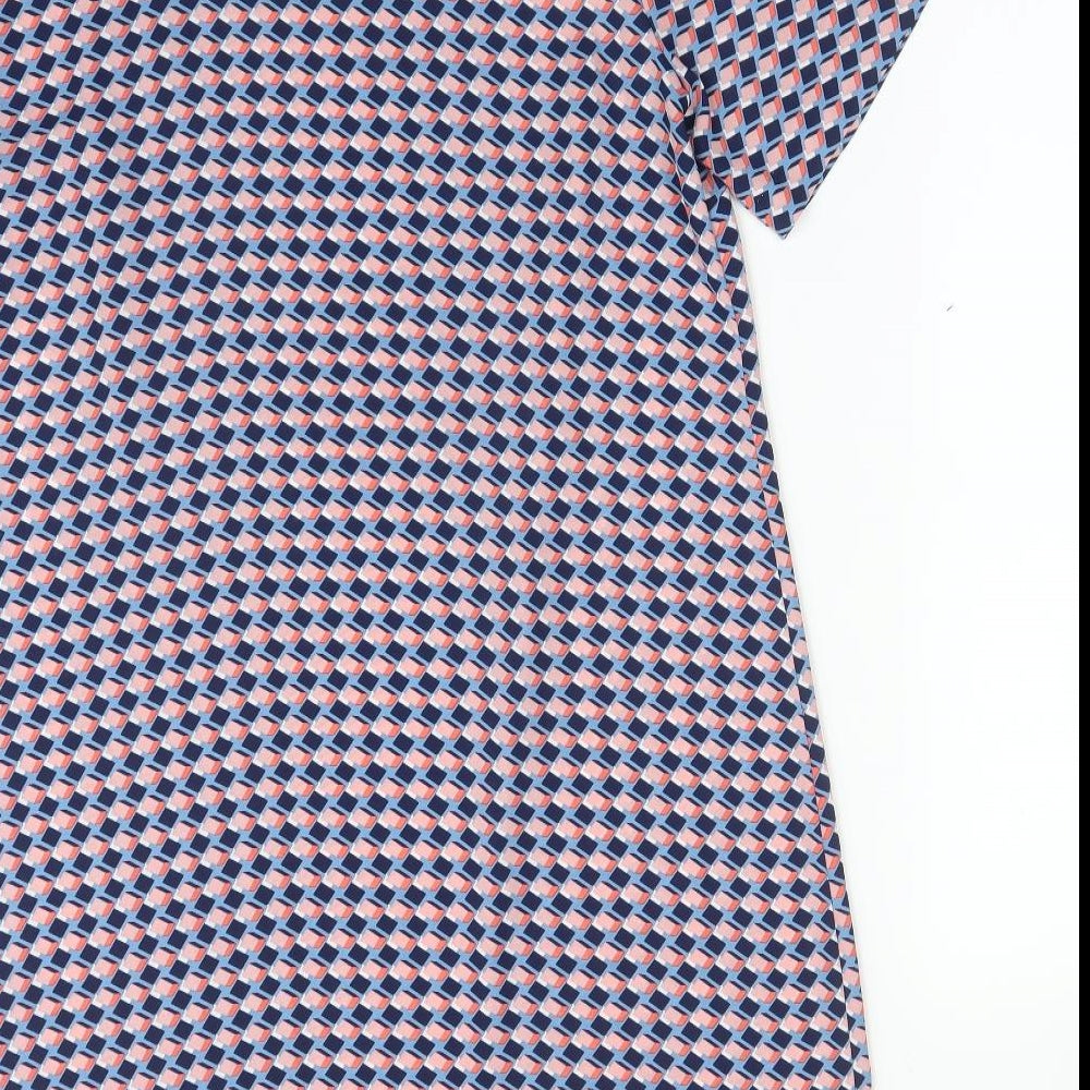 Papaya Womens Multicoloured Geometric Polyester A-Line  Size 14  Collared
