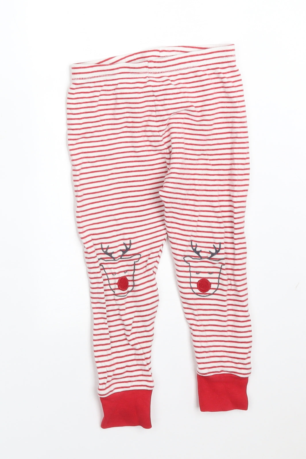 George Girls Multicoloured Striped Cotton  Pyjama Pants Size 2-3 Years   - REINDEER