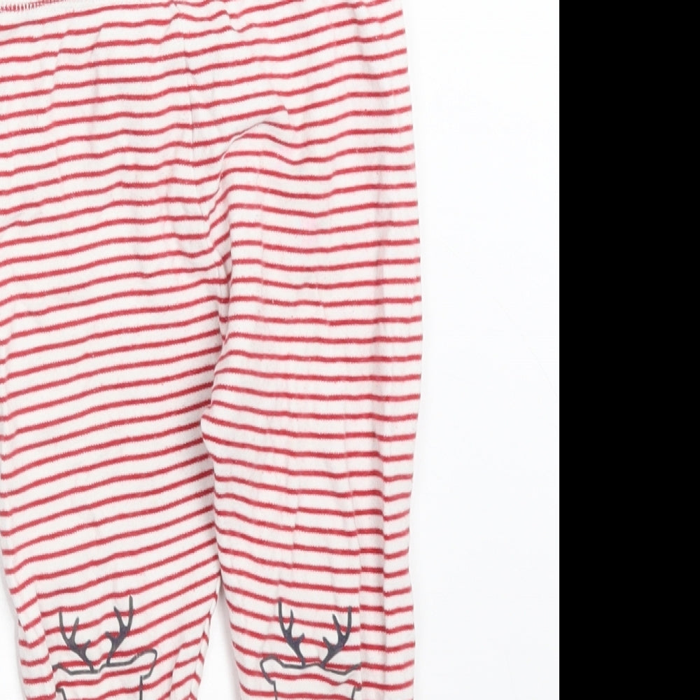 George Girls Multicoloured Striped Cotton  Pyjama Pants Size 2-3 Years   - REINDEER