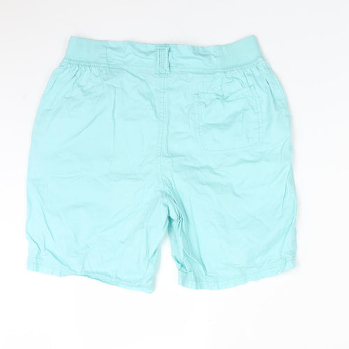 BM CASUAL Womens Blue  Cotton Shorts  Size 12 L8 in Regular