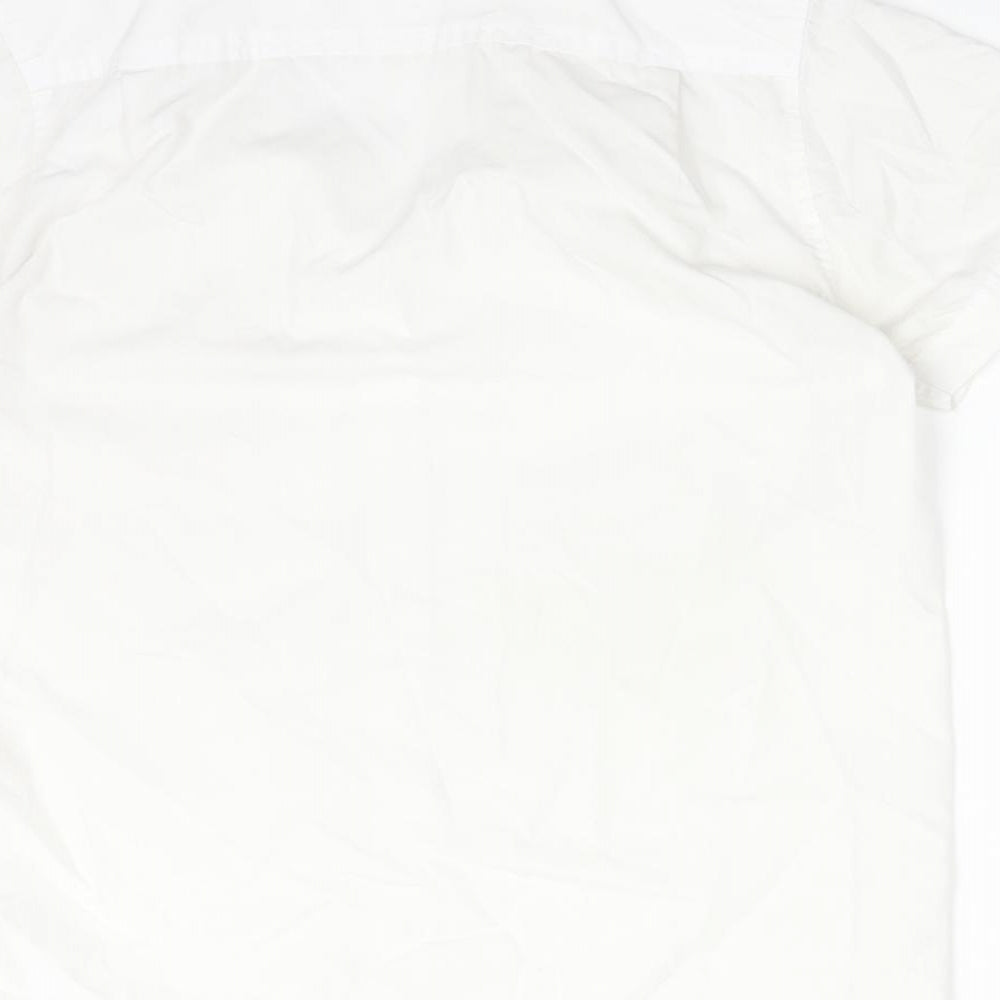 SCHOOLWEAR Girls White  Polyester Basic Button-Up Size 12 Years Collared