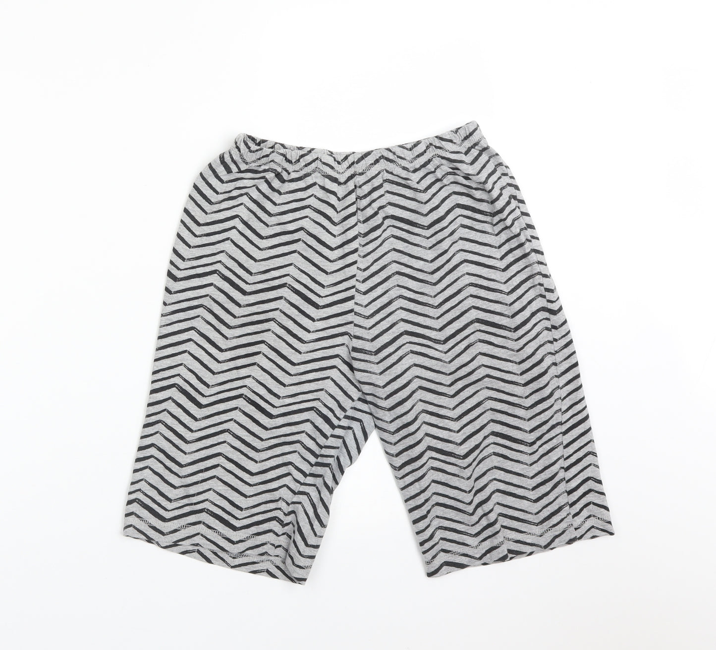 George Boys Grey Chevron Cotton  Sleep Shorts Size 13-14 Years