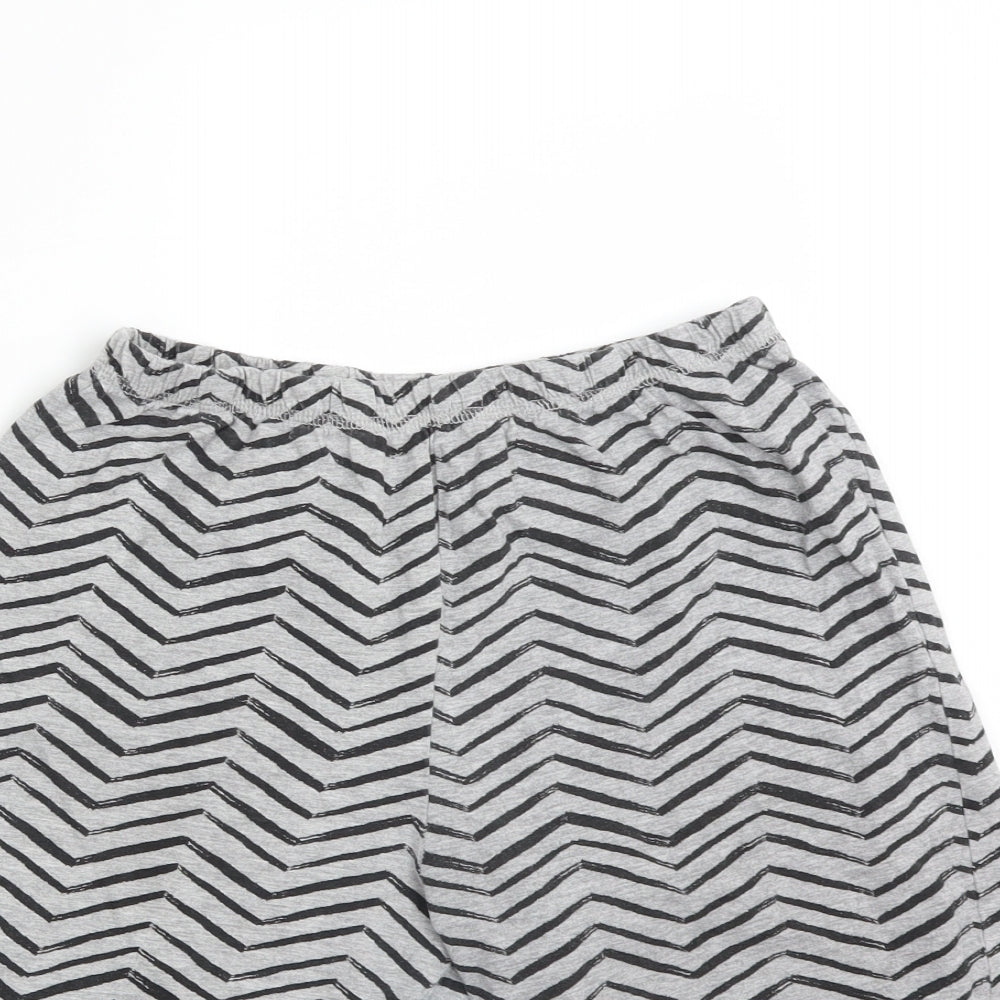 George Boys Grey Chevron Cotton  Sleep Shorts Size 13-14 Years