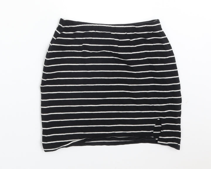 Atmosphere Womens Multicoloured Striped Cotton Bandage Skirt Size 8