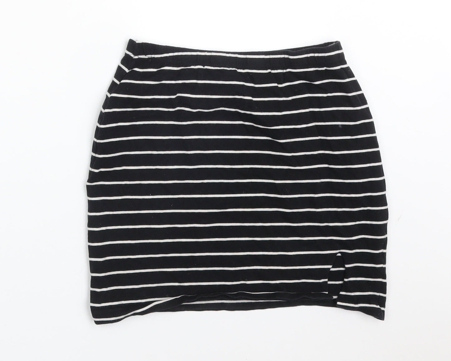 Atmosphere Womens Multicoloured Striped Cotton Bandage Skirt Size 8