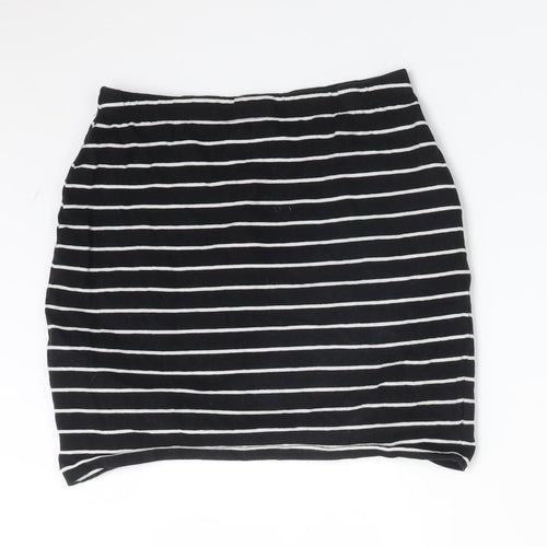 Atmosphere Womens Multicoloured Striped Cotton Bandage Skirt Size 8