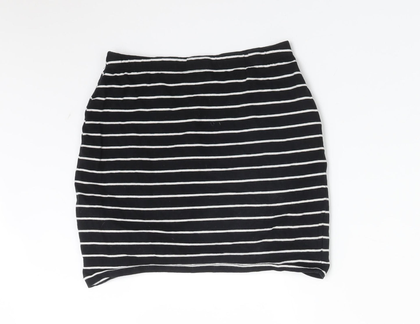 Atmosphere Womens Multicoloured Striped Cotton Bandage Skirt Size 8