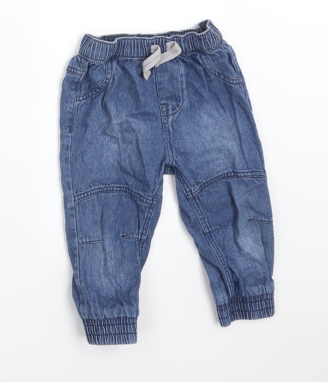 Nutmeg Boys Blue  Cotton  Jeans Size 9-12 Months