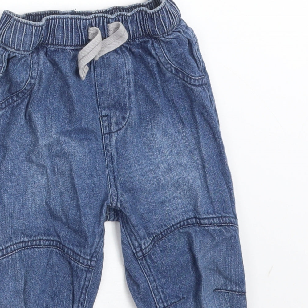 Nutmeg Boys Blue  Cotton  Jeans Size 9-12 Months