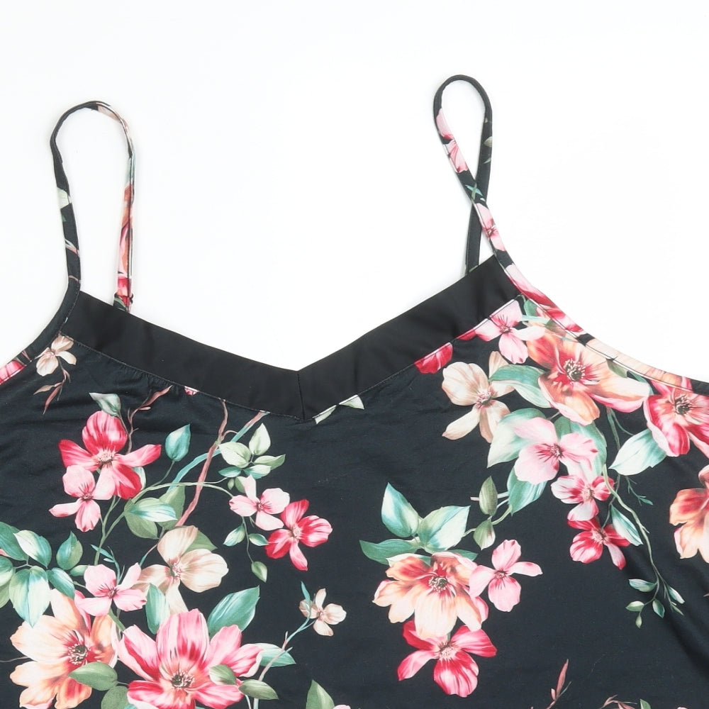 Primark Womens Multicoloured Floral Polyester Cami Pyjama Top Size XL