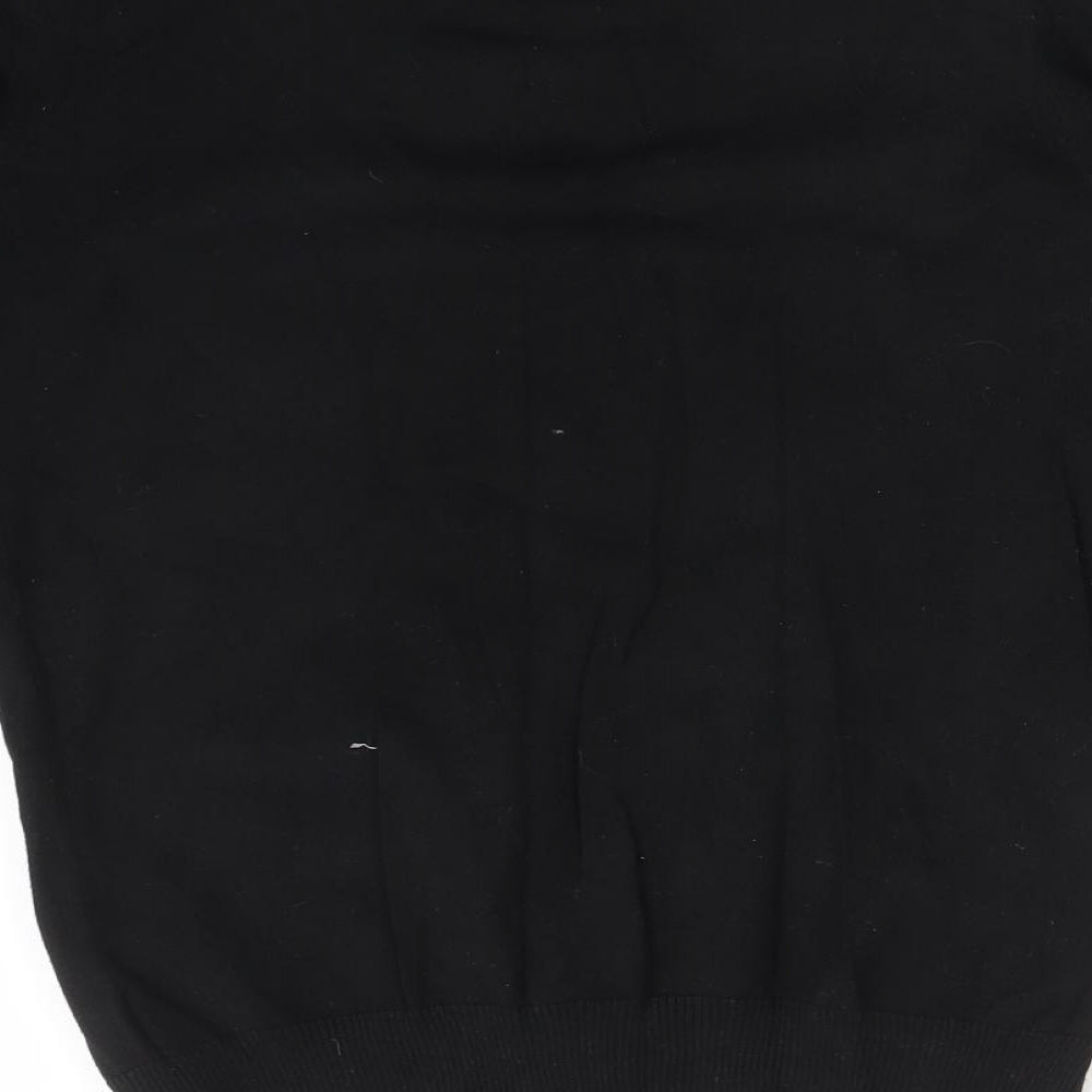NEXT Mens Black    T-Shirt Size S V-Neck