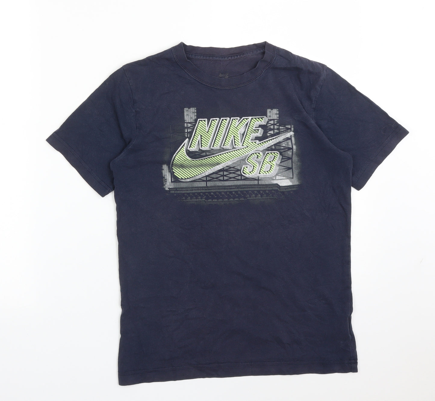 Nike Boys Blue  Cotton Basic T-Shirt Size 12-13 Years Crew Neck  - NIKE SB