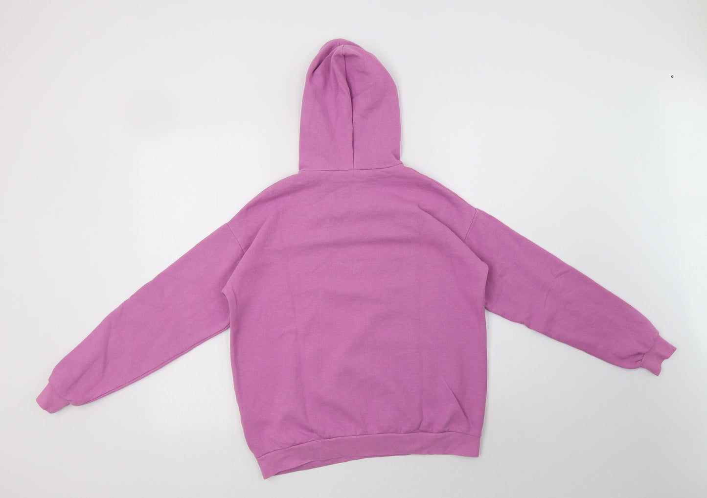 Boohoo Womens Purple  Cotton Pullover Hoodie Size 8   - Rose