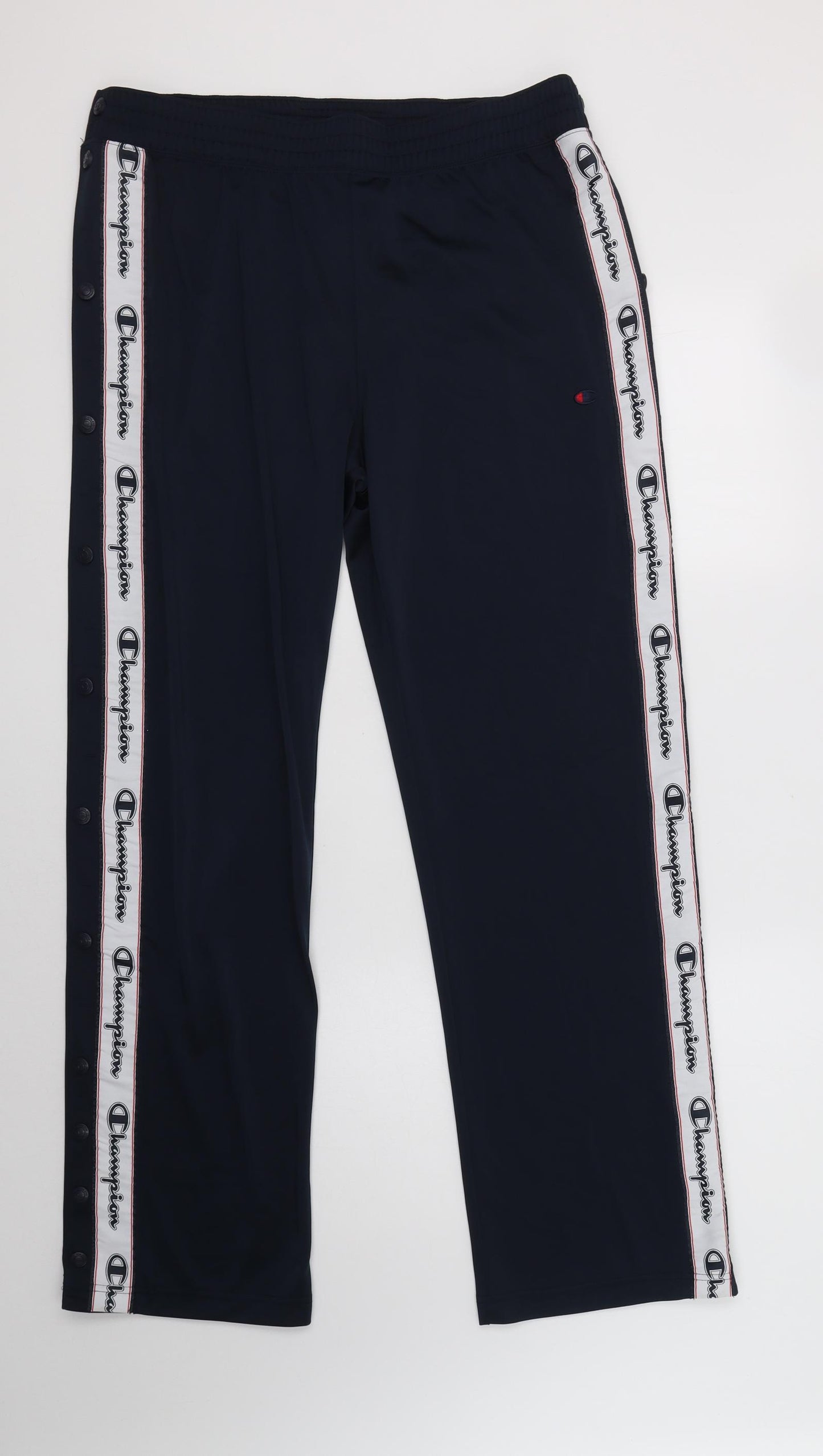 Champion Mens Blue  Polyester Jogger Trousers Size L L32 in Regular Drawstring