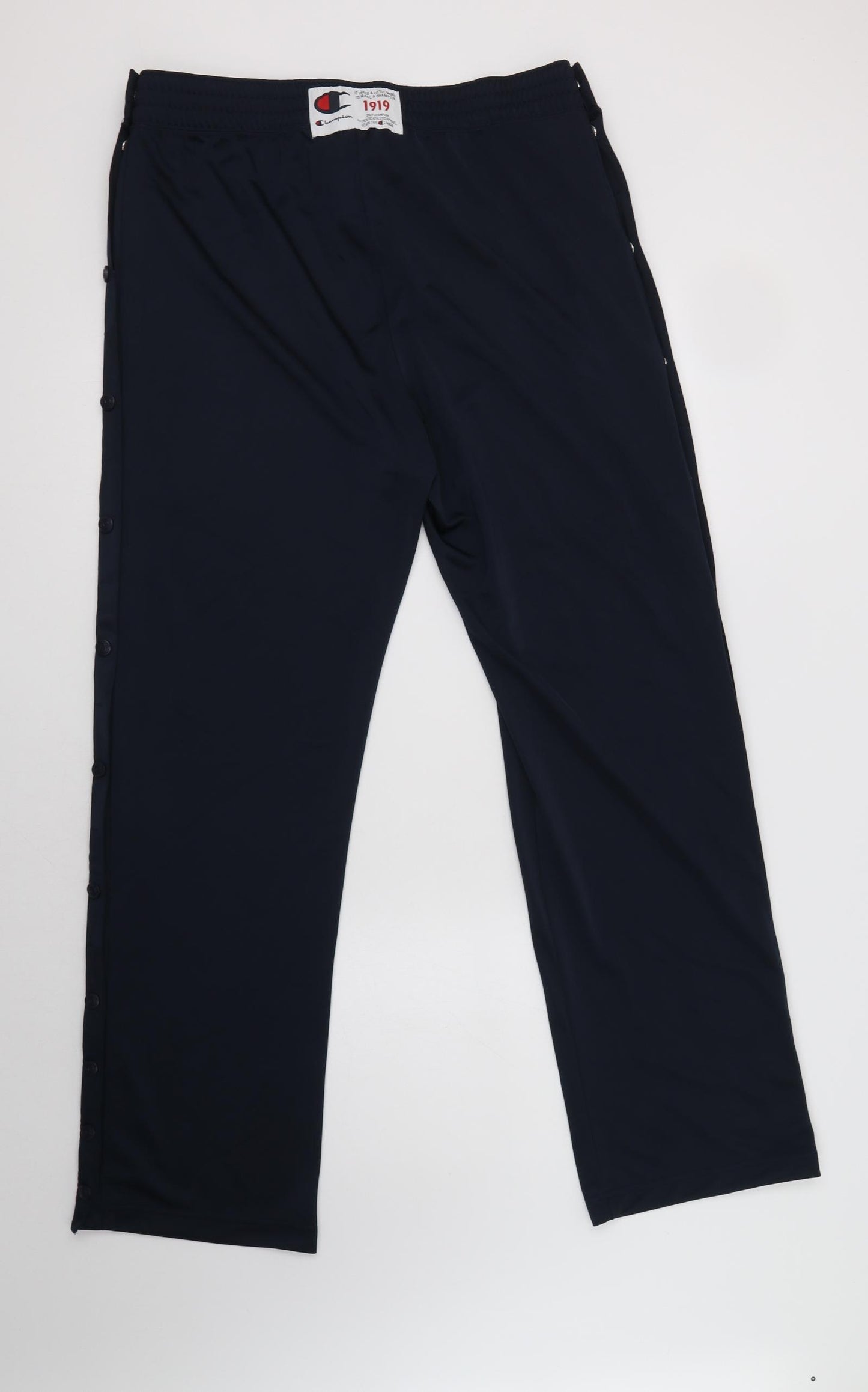 Champion Mens Blue  Polyester Jogger Trousers Size L L32 in Regular Drawstring
